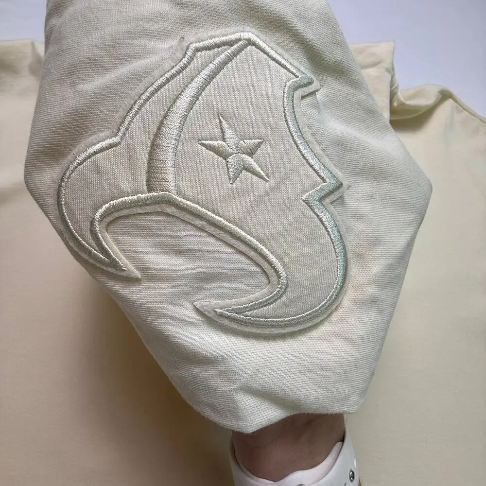 PRO STANDARD Men's HOUSTON TEXANS Cream Color Short Sleeve Pullover Hoodie 3XL - Picture 10 of 16